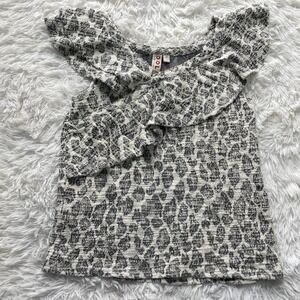 Anthropologie Dolan Ruffle Sleeveless Knit Top